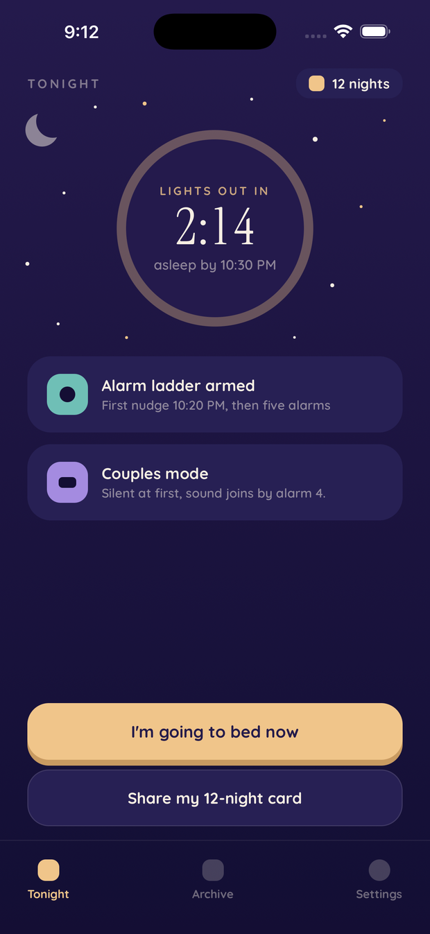 Tonight's countdown
